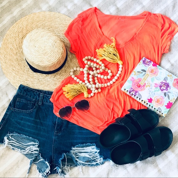 Athleta Burnout V-Neck T-Shirt - Picture 2 of 11